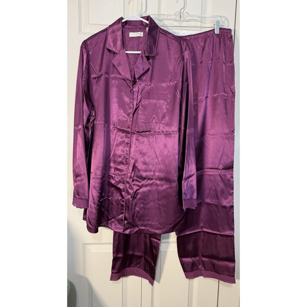 Valerie Stevens Intimates Women's Pajama Set‎ Purple NWT Size 1XL